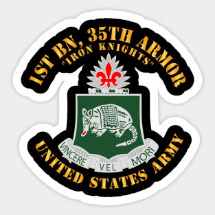 1st Bn, 35th Armor - Iron Knights - DUI - V1 X 300 Sticker